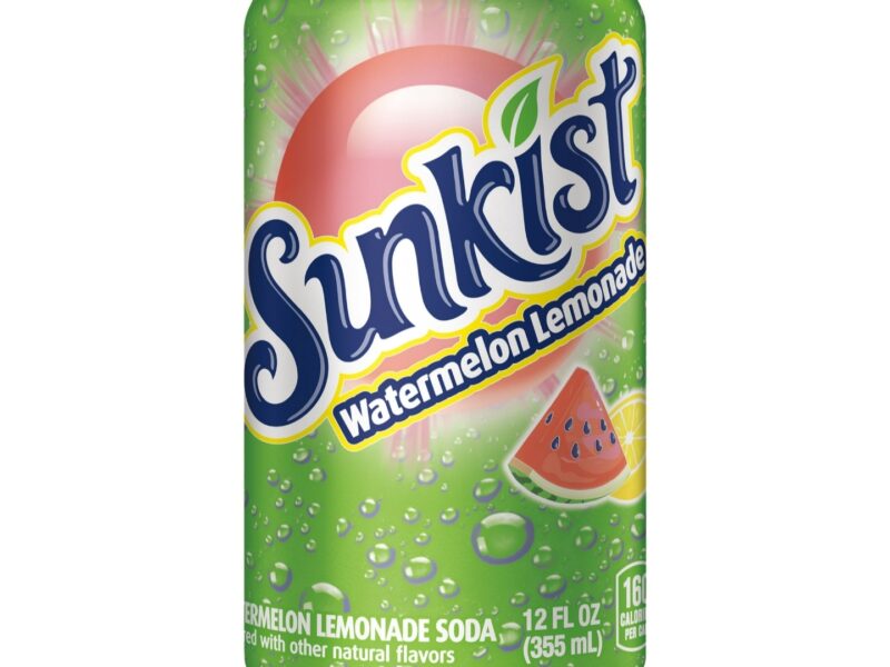 Sunkist Watermelon Lemonade Soda, 12oz cans, 12 pack