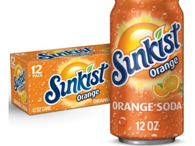 Sunkist Orange Soda, 12oz cans, 12 pack