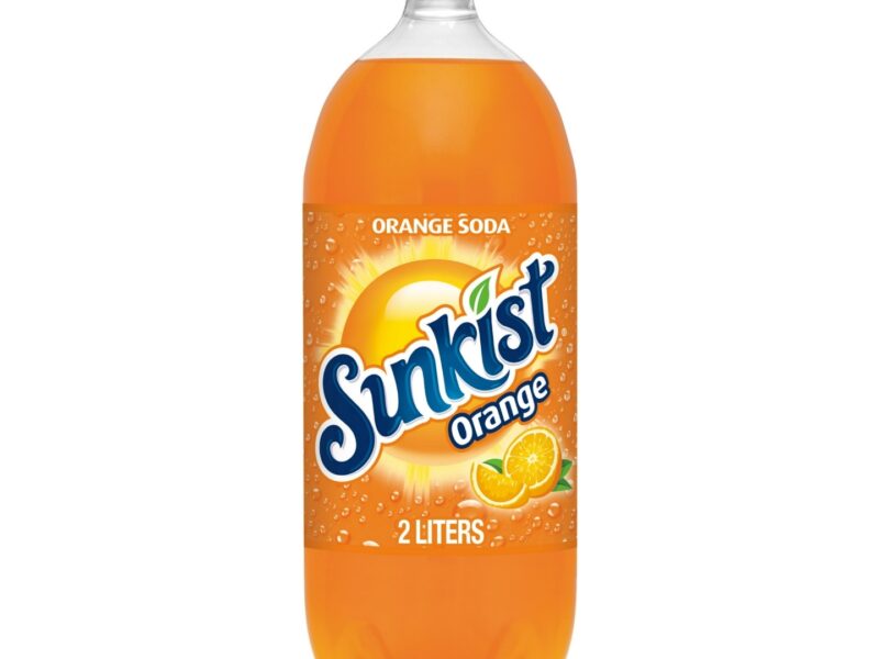 Sunkist Orange Soda Pop, 2L bottle