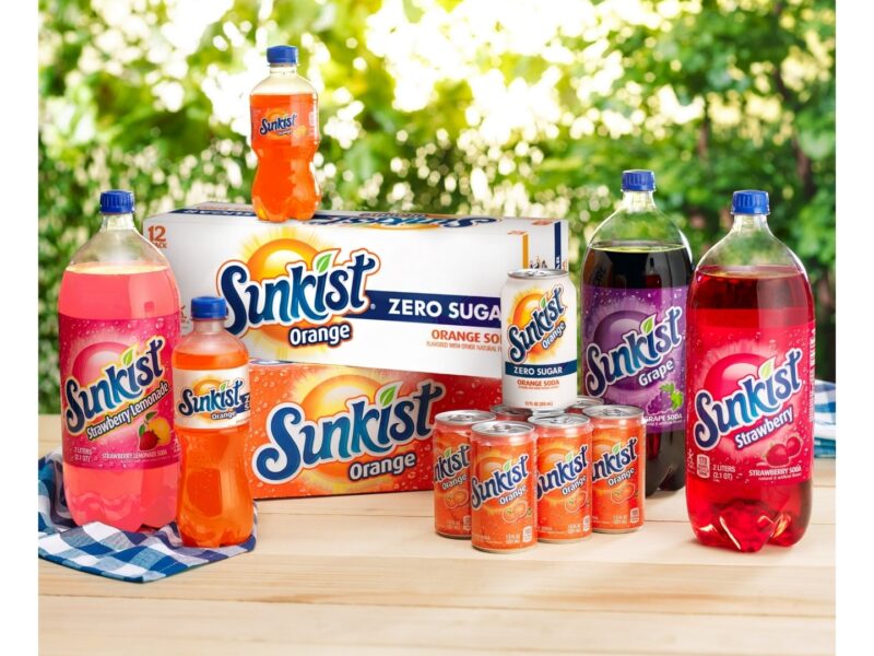 Sunkist Orange Mini Soda Pop, 7.5oz, 10 Pack Cans