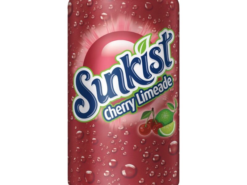 Sunkist Cherry Limeade Soda, 12oz Cans, 12 Pack