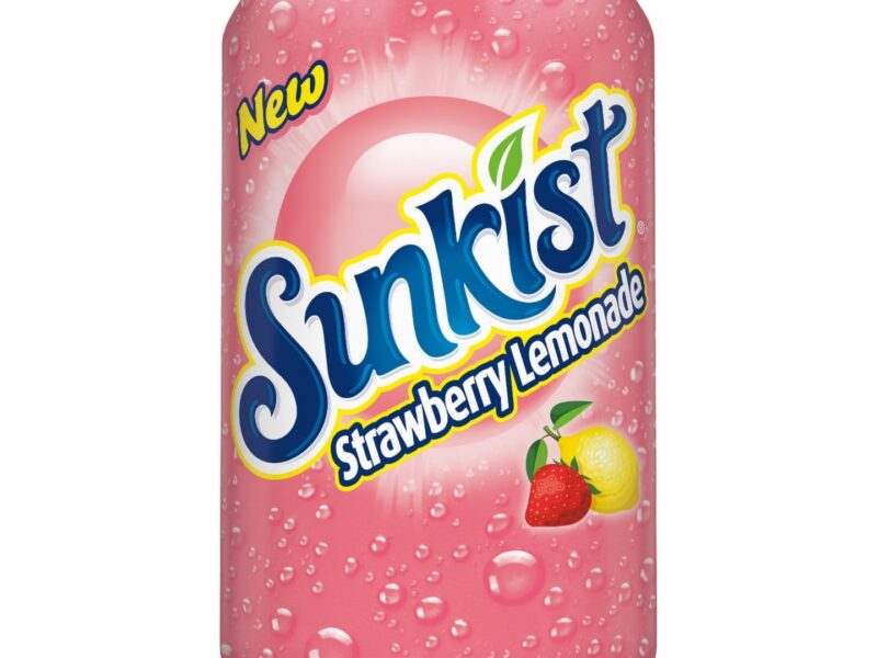 Sunkist Strawberry Lemonade Soda, 12oz Cans, 12 Count