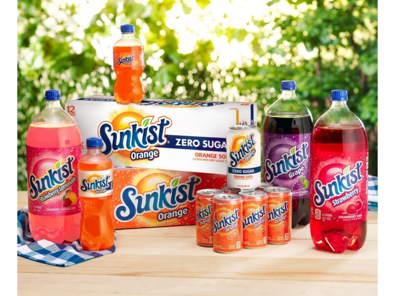 Sunkist Berry Caffeine-Free Lemonade Soda Pop, 12oz, 12 Pack Cans