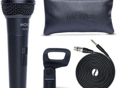 Movo HV-M5 Dynamic Cardioid Vocal Microphone for Stage, Singing and Recording