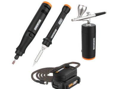 WORX WX993L 20V MAKERX Combo: Rotary Tool + Wood/Metal Crafter + Air Brush-OB