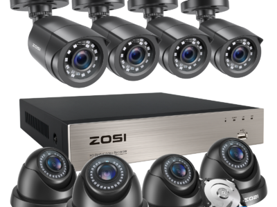 ZOSI 8CH 1080p H.265+ Security Camera System 5MP Lite CCTV DVR Outdoor HD IR Kit
